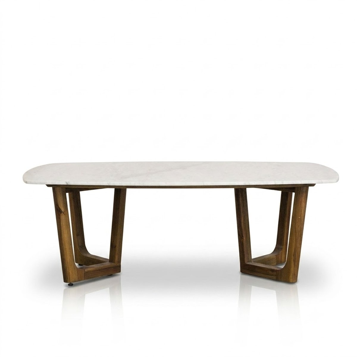 Oak Furnitureland Islington Coffee Table in Marble and Acacia
