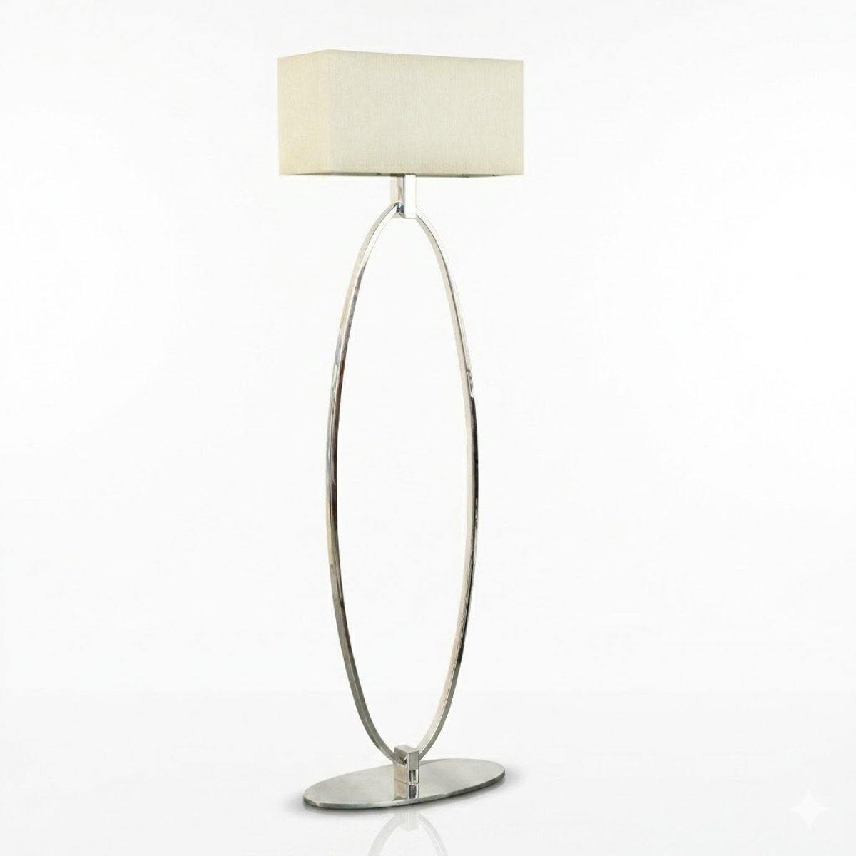 Eichholtz Ovalle Floor Lamp in Polished Chrome