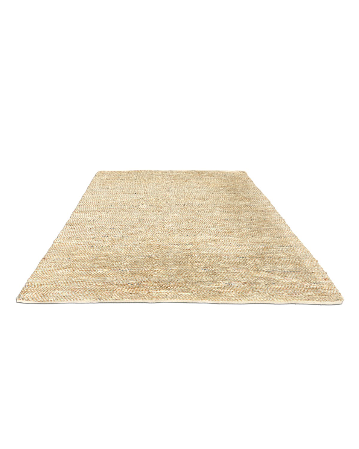 Woven Leather and Jute Rug