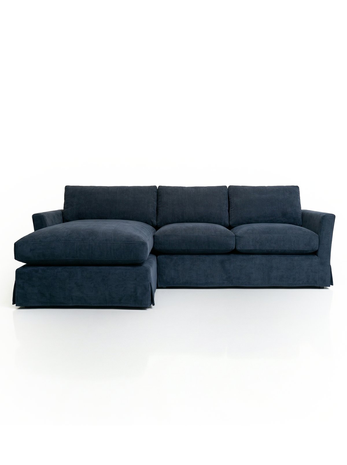 Sofa.com Bluebell Left-Hand Chaise Sofa in a Navy Weave