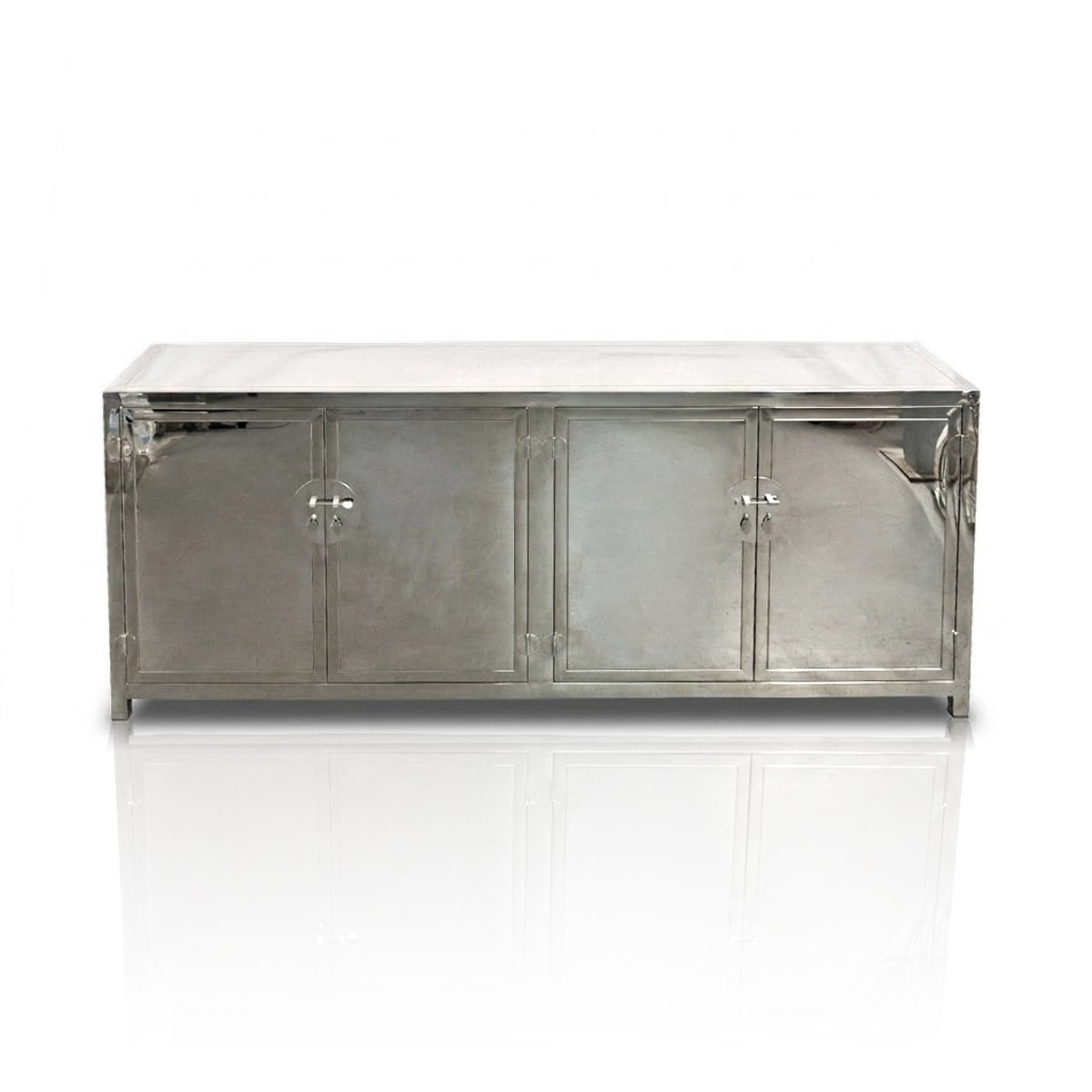 Coach House Surrey Polished Metal Sideboard