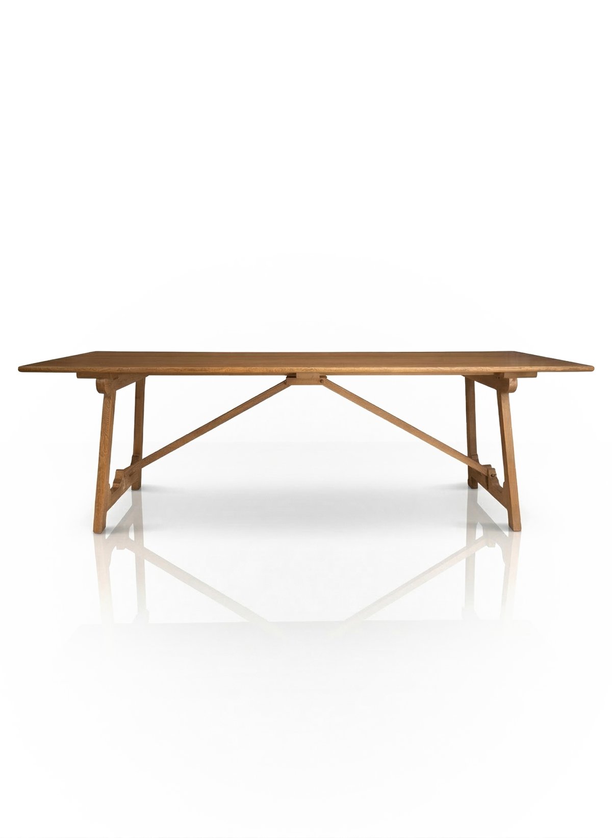 Oka Folding Trestle Dining Table in Oak