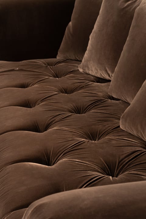 Talisman Tufted Velvet Sofa on a Brass Plinth (photo 2)