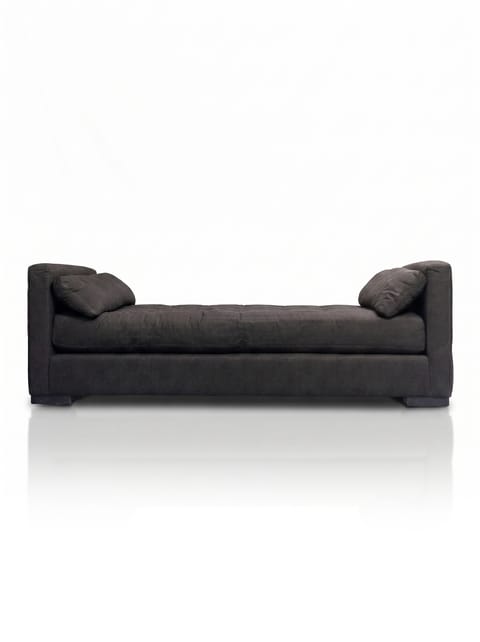 HD Buttercup Daybed in a Charcoal Herringbone Weave
