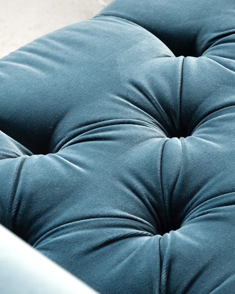 Contemporary Teal Velvet Chaise Longue (photo 2)