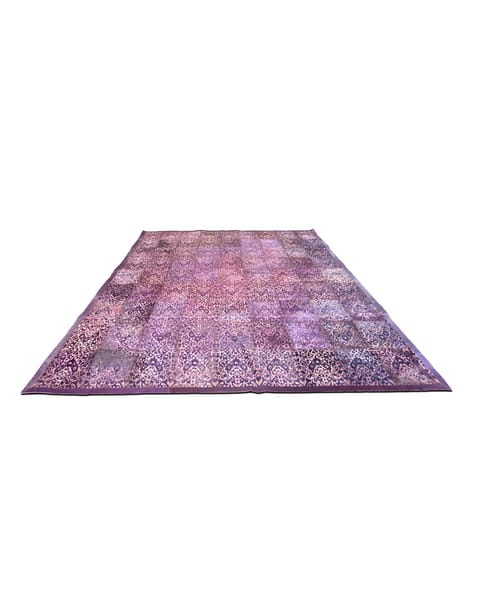 Mansour Modern Laser-Cut Hide Rug in Violet (photo 2)