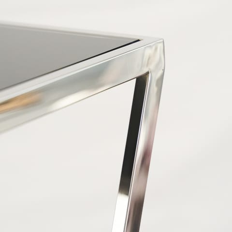 Eichholtz Cross Side Table in Stainless Steel (photo 2)