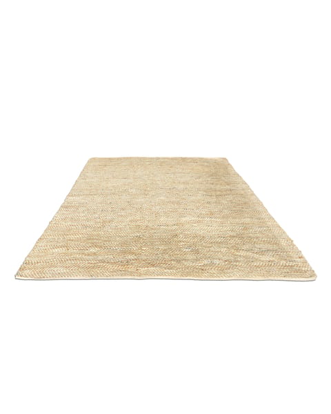 Woven Leather and Jute Rug