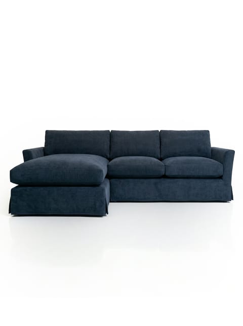 Sofa.com Bluebell Left-Hand Chaise Sofa in a Navy Weave