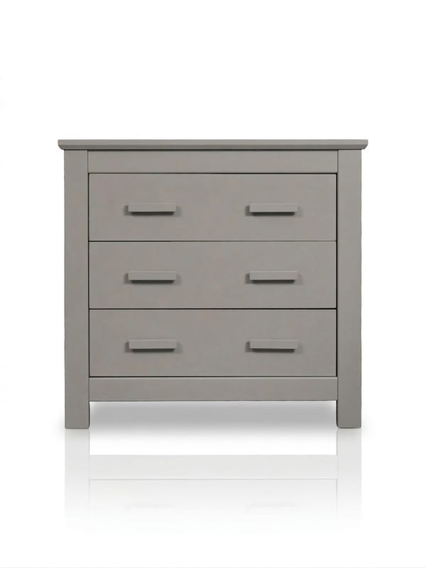 Light Grey 3-Drawer Chest