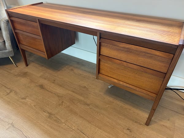 Vintage Younger Teak Desk, 1960s Mid Century