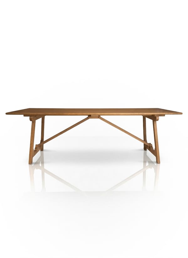 Oka Folding Trestle Dining Table in Oak